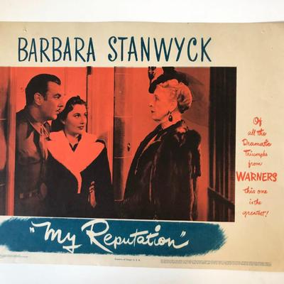 My Reputation original 1946 vintage lobby card