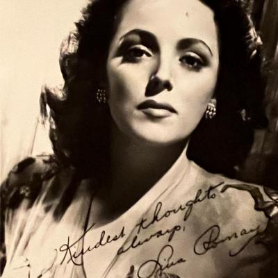 Lina Romay facsimile signed photo. 3x5 inches