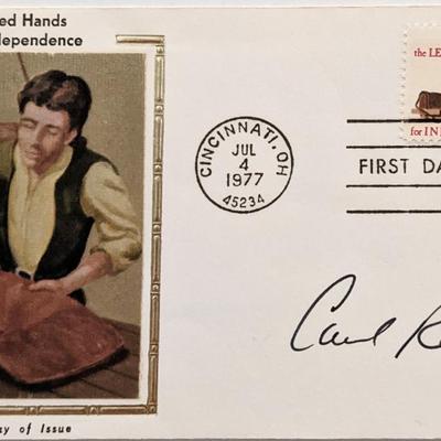 The Dick Van Dyke Show Carl Reiner signed first day cover 1977