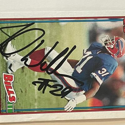 Buffalo Bills James Williams signed 1991 Topps #46  trading card