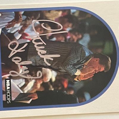 Detroit Pistons Coach Chuck Daly 1989 NBA #11 signed trading card