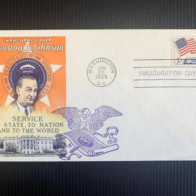 Lyndon B Johnson inaugurational first day cover