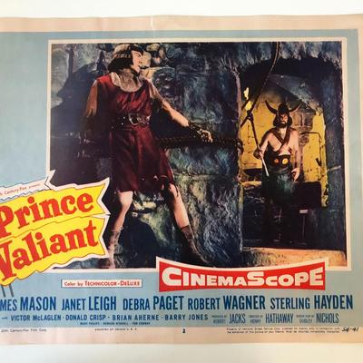 Prince Valiant  original 1954 vintage lobby card