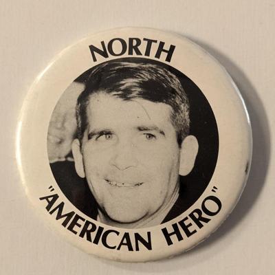 Oliver North American Vintage Hero Campaign Pin