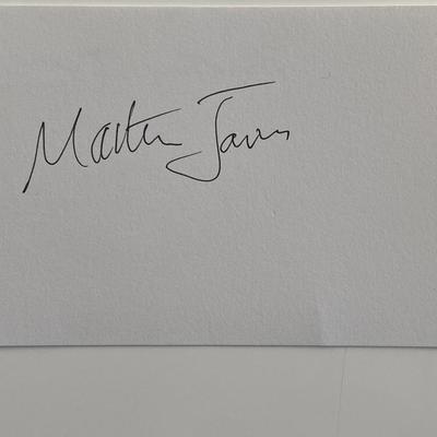 Martin James original signature