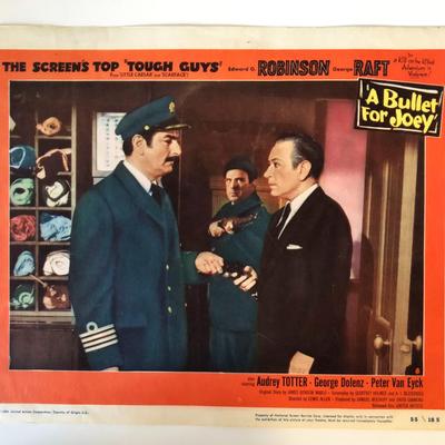 A Bullet for Joey original 1955 vintage lobby card
