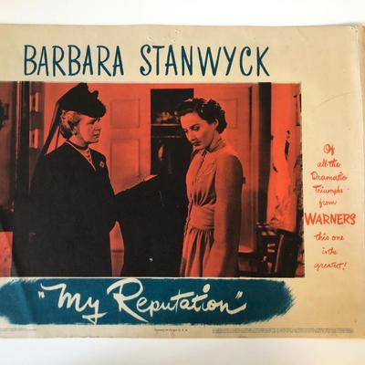 My Reputation original 1946 vintage lobby card