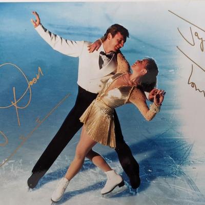 Olympic Ice Dancers Torville and Dean Signed Photo