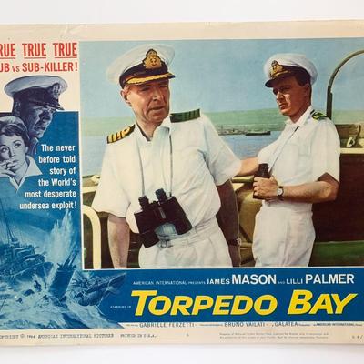 Torpedo Bay original 1964 vintage lobby card