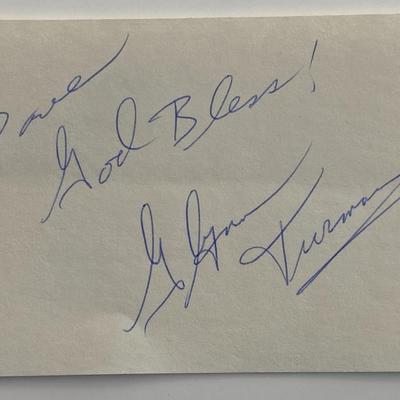 A Different World Glynn Turman original signature