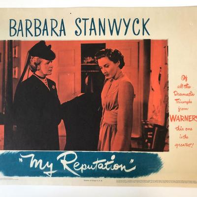 My Reputation original 1946 vintage lobby card