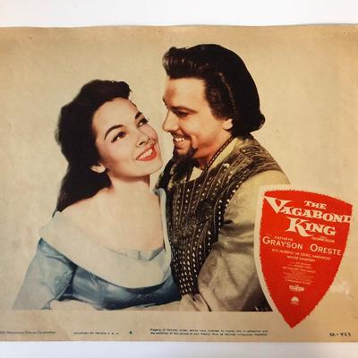 The Vagabond King original 1956 vintage lobby card