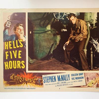 Hell's Five Hours original 1958 vintage lobby card