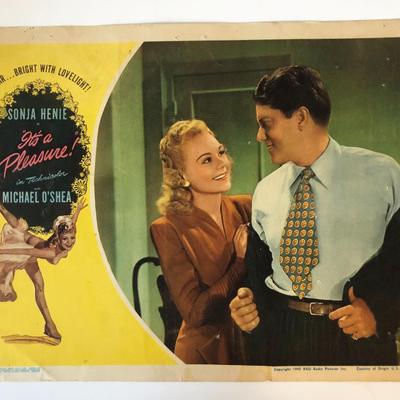 It's a Pleasure! original 1945 vintage lobby card