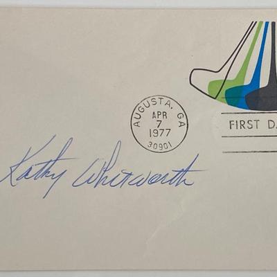 Kathy Whitworth signed cover