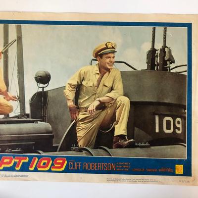 PT 109 original 1963 vintage lobby card
