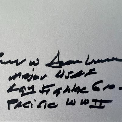 WWII Robert W. Aschenbrener  original signature