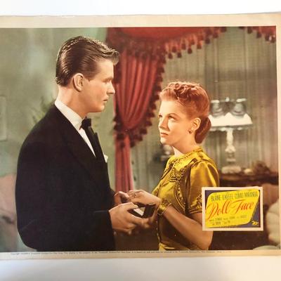 Doll Face original 1945 vintage lobby card