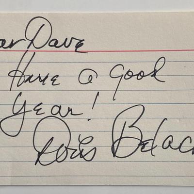 Doris Belack original signature