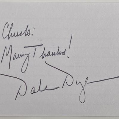 Dale Dye original signature