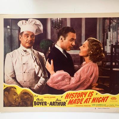 History Is Made at Night 
original 1937 vintage lobby card