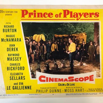 Prince of Players  original 1955 vintage lobby card