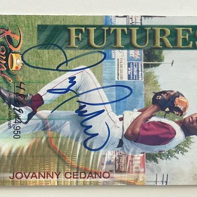 Jovanny Cedano signed 2000 Royal Rookies Futures trading card