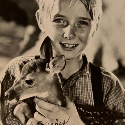 Claude Jarman Jr facsimile signed photo. 3x5 inches