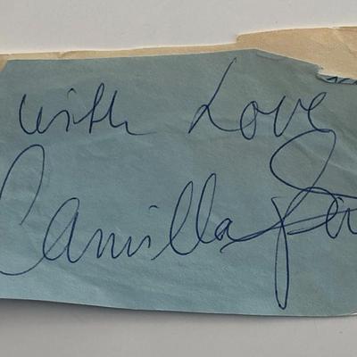 Camilla Sparv original signature
