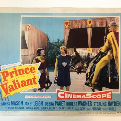 Prince Valiant  original 1954 vintage lobby card
