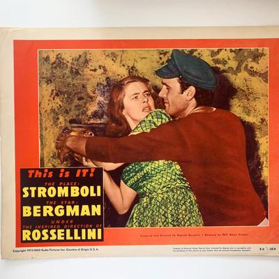 Stromboli original 1950 vintage lobby card