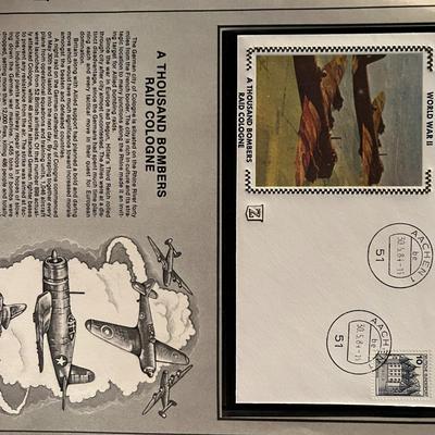 Thousand Bombers FDC. 3x6 inches