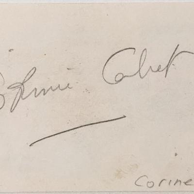 Actress Corinne Calvet autograph
