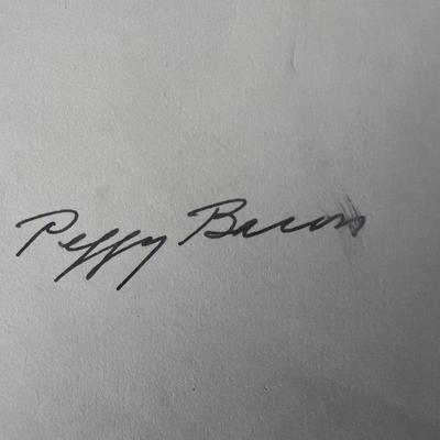 Peggy Bacon original signature
