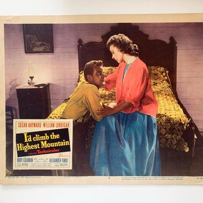 I'd Climb the Highest Mountain original 1951 vintage lobby card