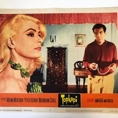 Topkapi  original 1964 vintage lobby card