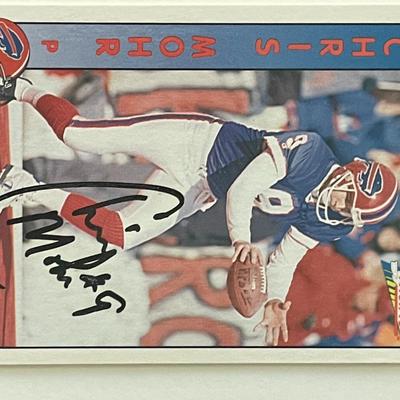 Buffalo Bills Chris Mohr 1992 Pacific #342 signed card