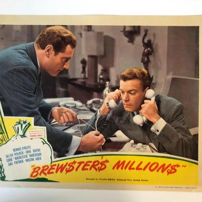 Brewster's Millions original 1945 vintage lobby card