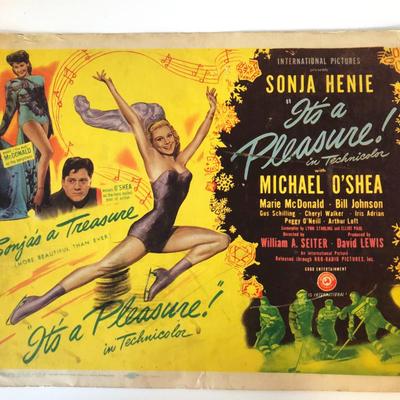 It's a Pleasure! original 1945 vintage lobby card