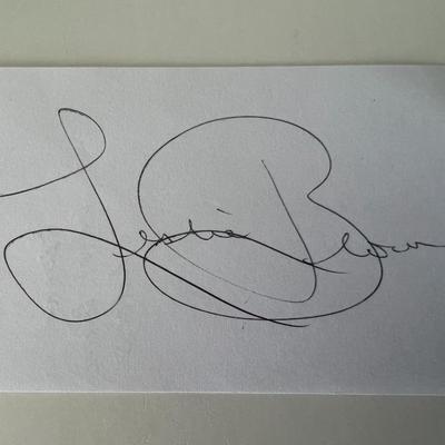 Prima ballerina Leslie Browne original signature