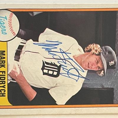 Detroit Tigers Mark Fidrych 1981 Fleer #462 signed trading card