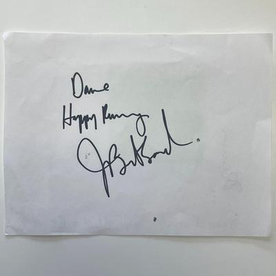 Joan Benoit original signature
