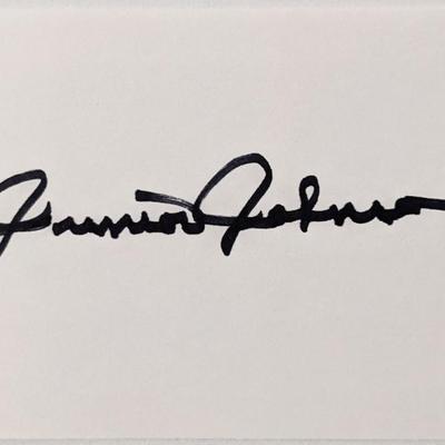 NASCAR Junior Johnson autograph
