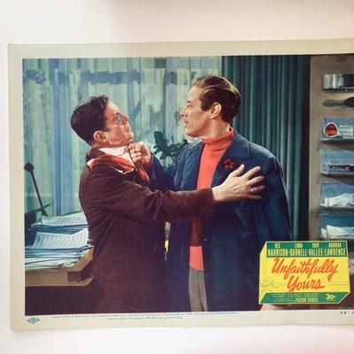 Unfaithfully Yours original 1948  vintage lobby card