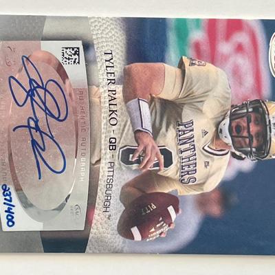 Pittsburgh Panthers Tyler Palko signed  2007 Sagę Hit trading card