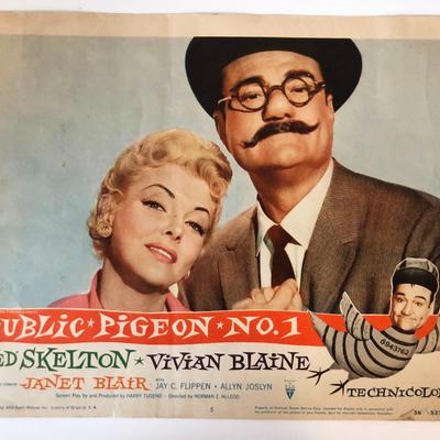 Public Pigeon No. 1  original 1956 vintage lobby card