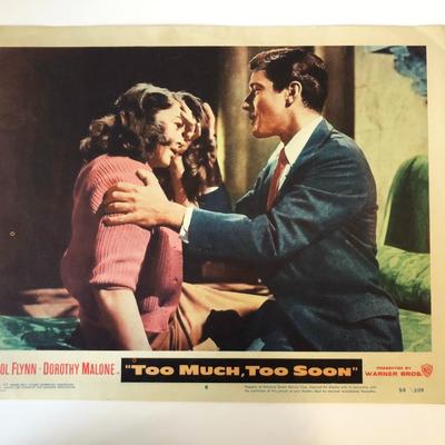Too Much, Too Soon original 1958 vintage lobby card