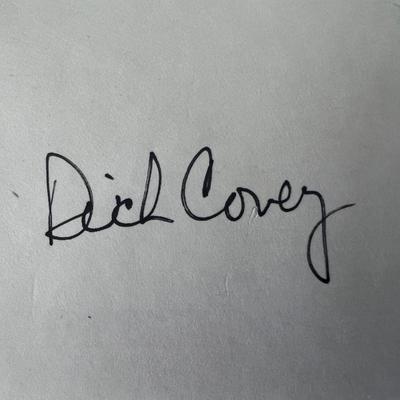 NASA astronaut Richard O. Covey original signature