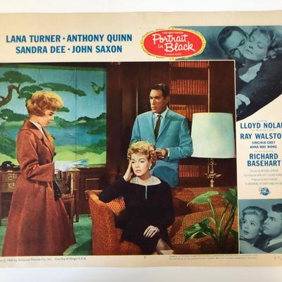 Portrait in Black original 1960 vintage lobby card