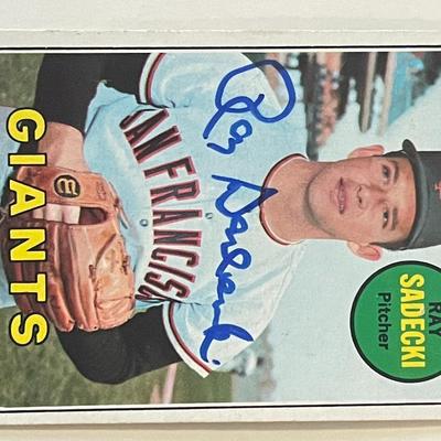 San Francisco Giants Ray Sadecki Topps #125 signed trading card